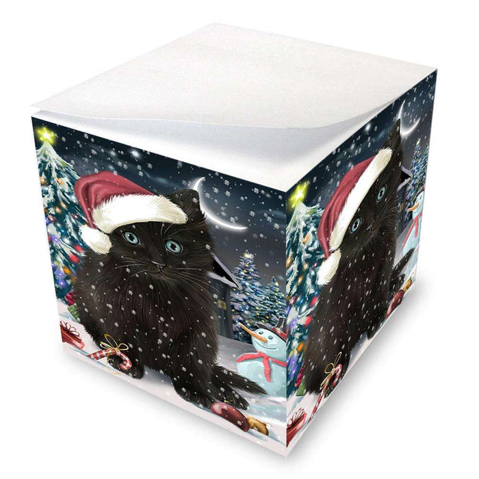 Have a Holly Jolly Black Cat Christmas  Note Cube NOC51636