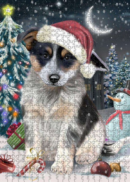 Have a Holly Jolly Blue Heeler Dog Christmas Puzzle with Photo Tin PUZL59010