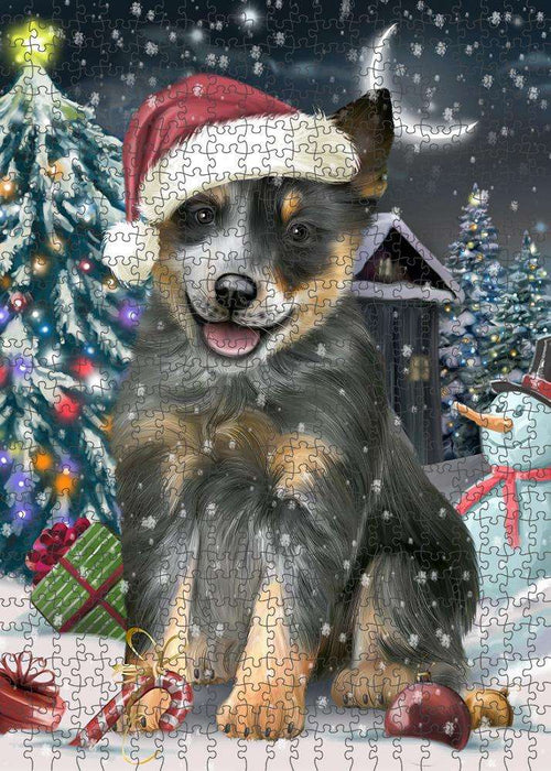 Have a Holly Jolly Blue Heeler Dog Christmas Puzzle with Photo Tin PUZL59013