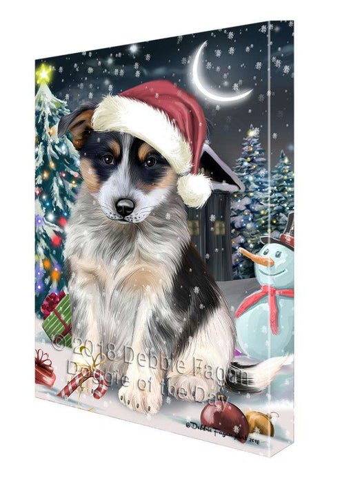 Have a Holly Jolly Blue Heeler Dog Christmas  Canvas Print Wall Art Décor CVS82034