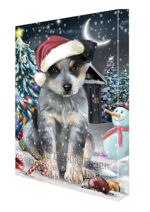 Have a Holly Jolly Blue Heeler Dog Christmas  Canvas Print Wall Art Décor CVS82052