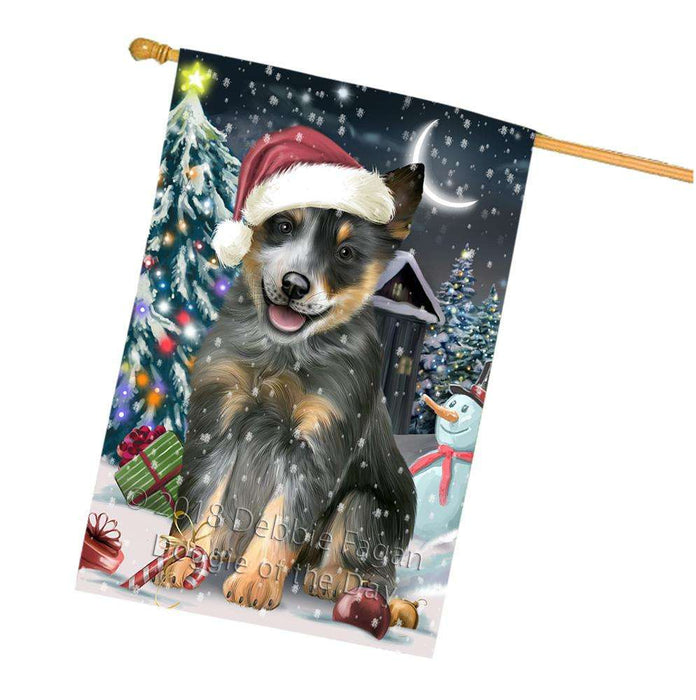 Have a Holly Jolly Blue Heeler Dog Christmas  House Flag FLG51775