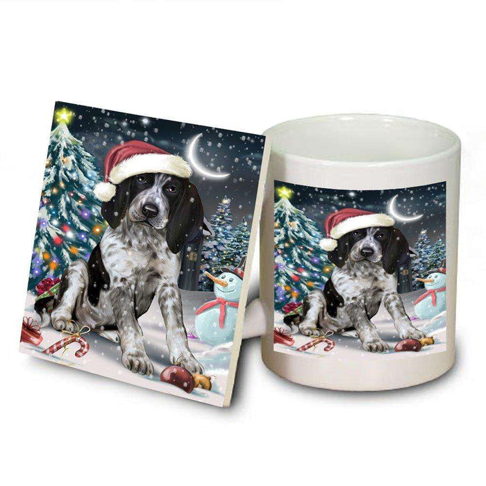 Have a Holly Jolly Bluetick Coonhound Dog Christmas Mug and Coaster Set MUC0161