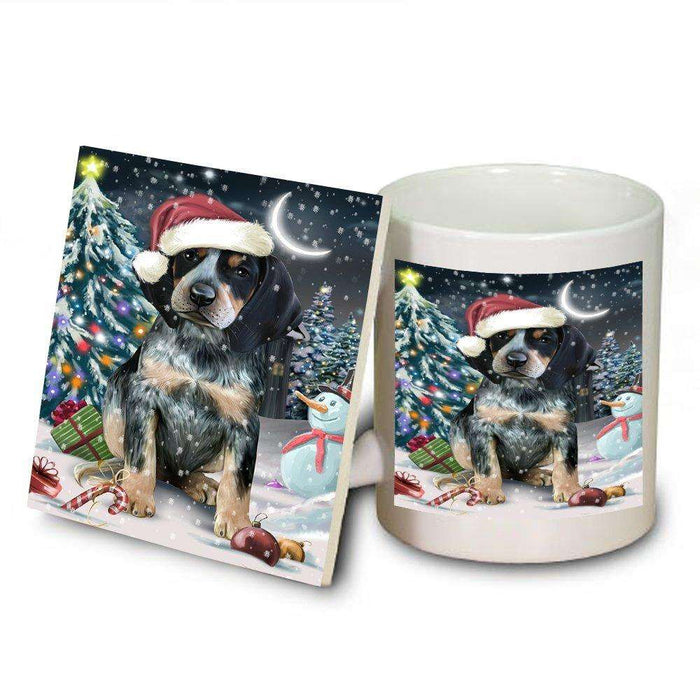 Have a Holly Jolly Bluetick Coonhound Dog Christmas Mug and Coaster Set MUC0162