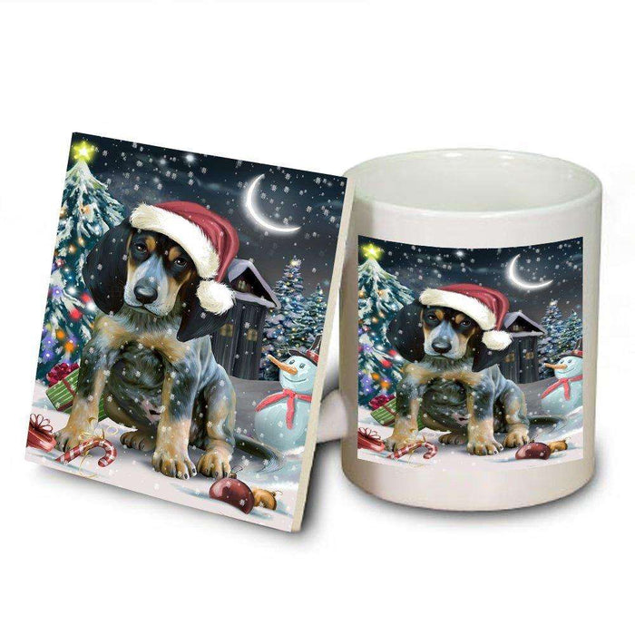 Have a Holly Jolly Bluetick Coonhound Dog Christmas Mug and Coaster Set MUC0164