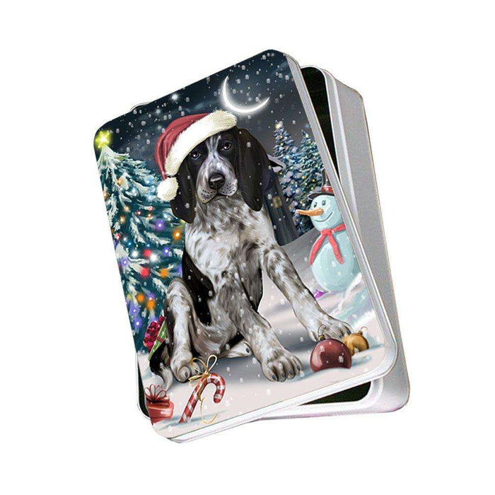 Have a Holly Jolly Bluetick Coonhound Dog Christmas Photo Storage Tin PTIN0161