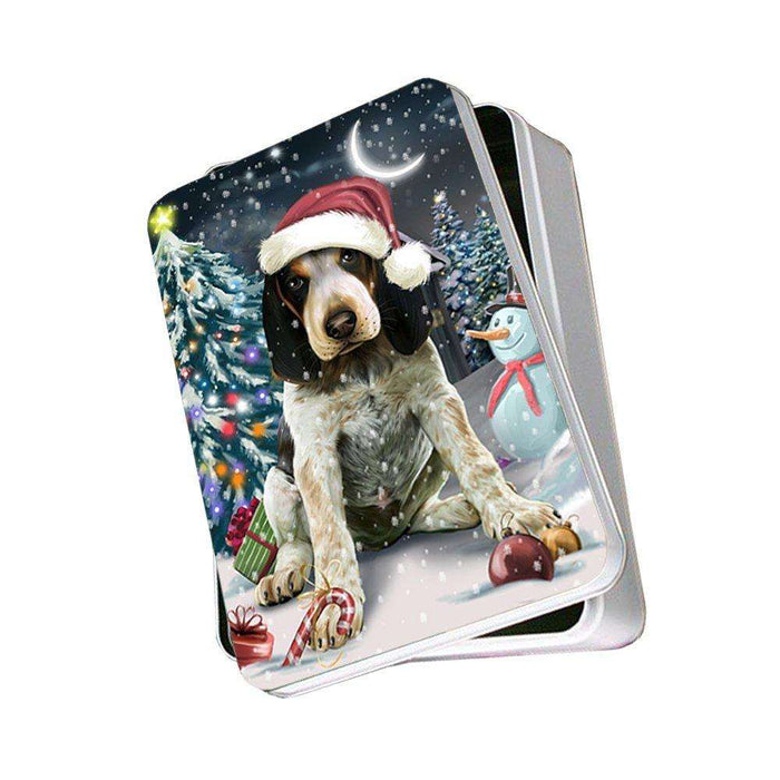 Have a Holly Jolly Bluetick Coonhound Dog Christmas Photo Storage Tin PTIN0163