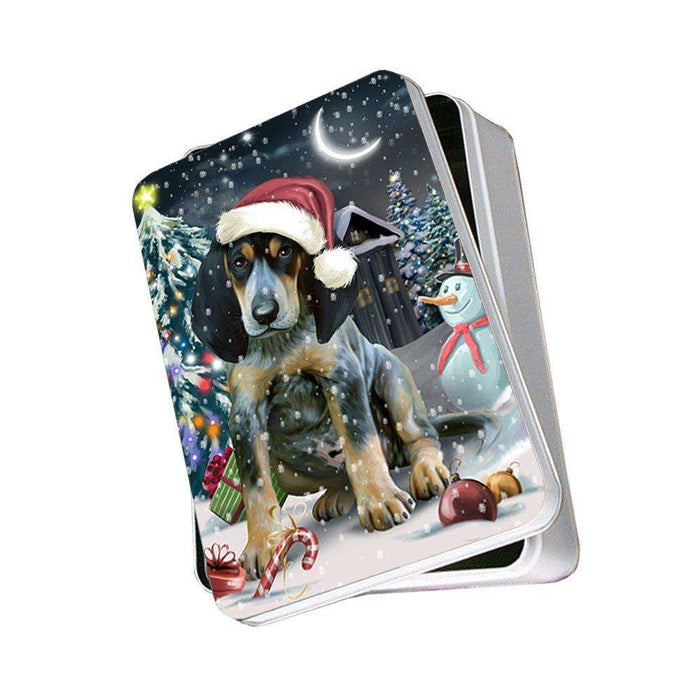 Have a Holly Jolly Bluetick Coonhound Dog Christmas Photo Storage Tin PTIN0164