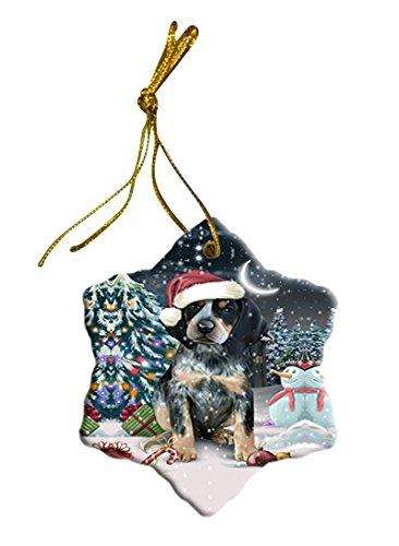 Have a Holly Jolly Bluetick Coonhound Dog Christmas Star Ornament POR2462