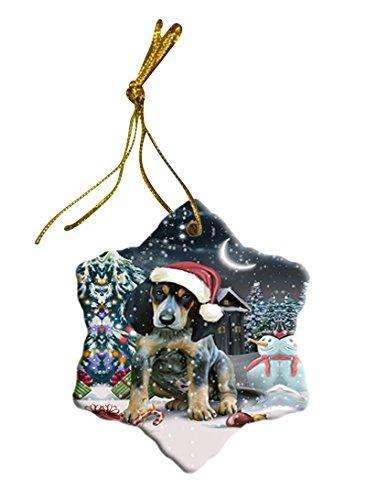 Have a Holly Jolly Bluetick Coonhound Dog Christmas Star Ornament POR2464