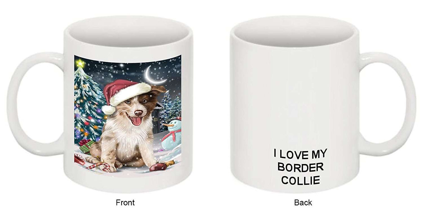 Have a Holly Jolly Border Collie Dog Christmas Mug CMG0169