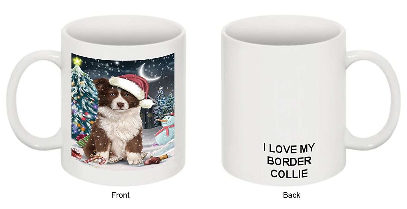 Have a Holly Jolly Border Collie Dog Christmas Mug CMG0171
