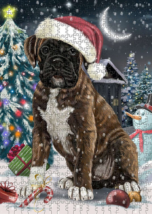 Have a Holly Jolly Boxer Dog Christmas Puzzle with Photo Tin PUZL069
