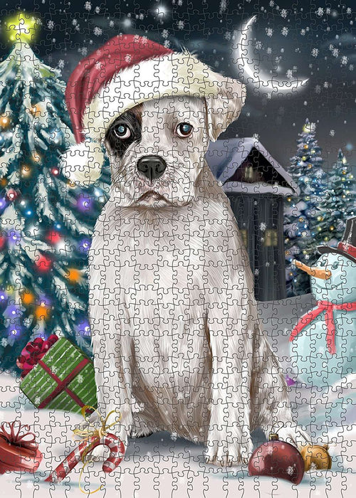 Have a Holly Jolly Boxer Dog Christmas Puzzle with Photo Tin PUZL075