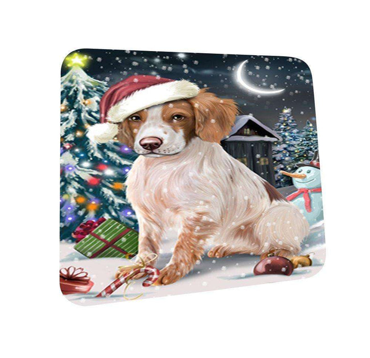 Have a Holly Jolly Brittany Spaniel Dog Christmas Coasters CST108 (Set of 4)