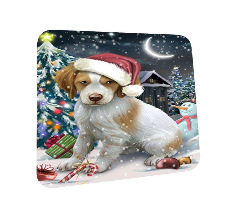 Have a Holly Jolly Brittany Spaniel Dog Christmas Coasters CST109 (Set of 4)