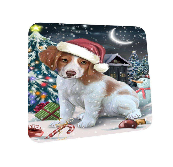 Have a Holly Jolly Brittany Spaniel Dog Christmas Coasters CST110 (Set of 4)