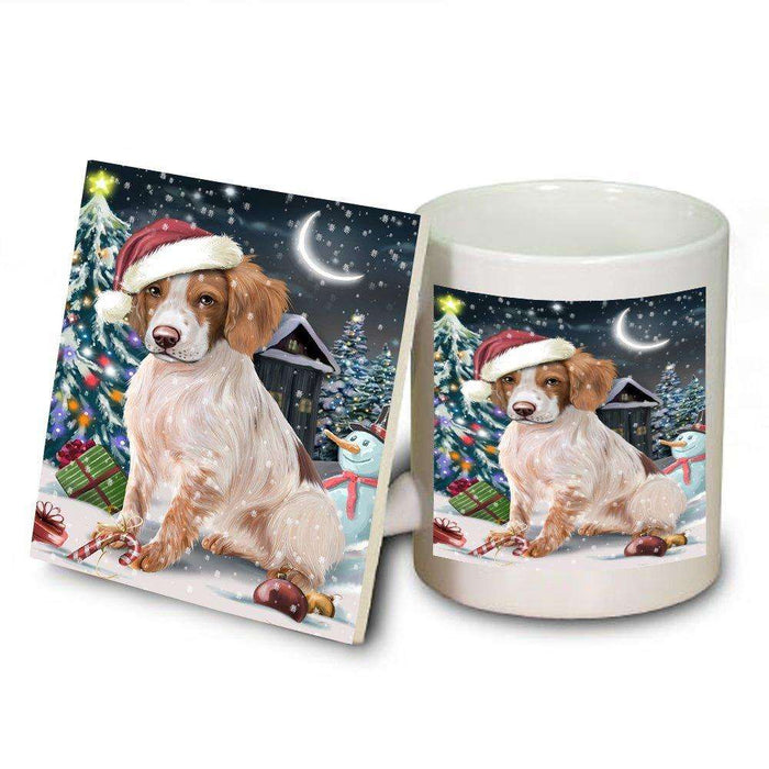 Have a Holly Jolly Brittany Spaniel Dog Christmas Mug and Coaster Set MUC0202