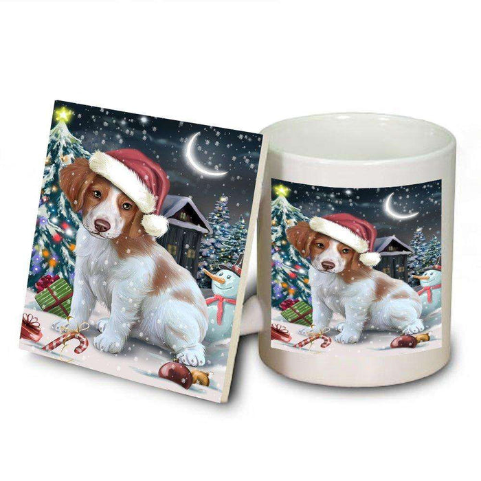 Have a Holly Jolly Brittany Spaniel Dog Christmas Mug and Coaster Set MUC0204