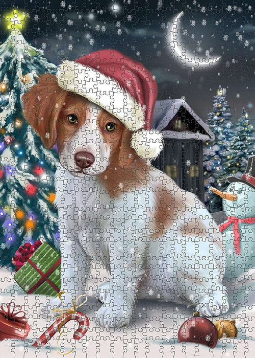 Have a Holly Jolly Brittany Spaniel Dog Christmas Puzzle with Photo Tin PUZL111