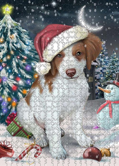 Have a Holly Jolly Brittany Spaniel Dog Christmas Puzzle  PUZL1788