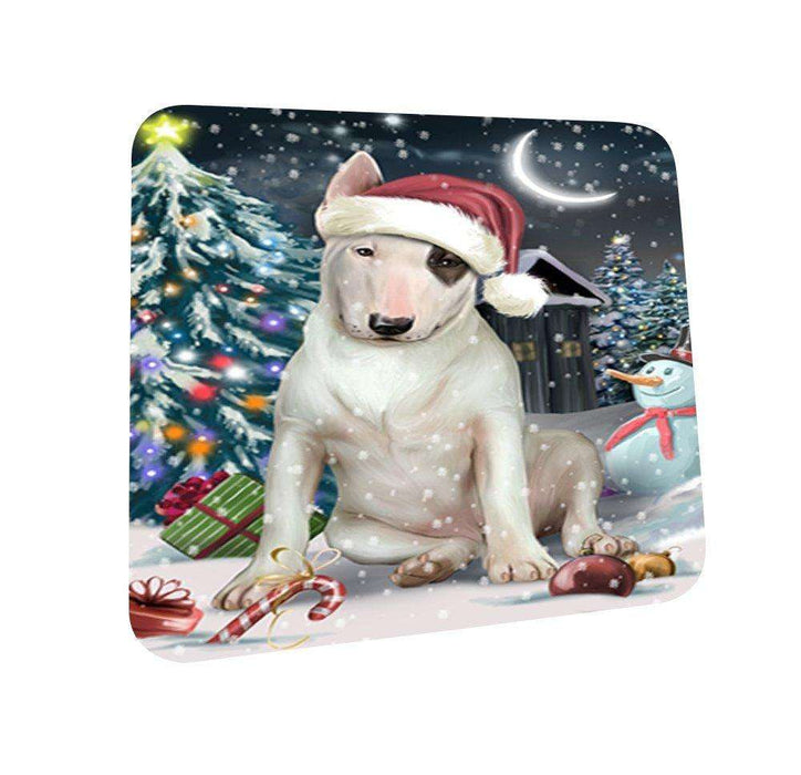 Have a Holly Jolly Bull Terrier Dog Christmas Coasters CST071 (Set of 4)