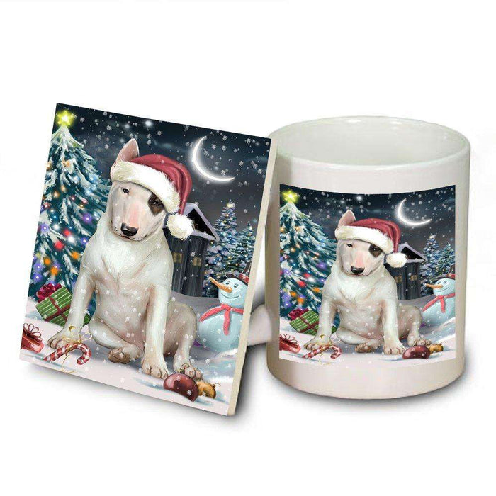 Have a Holly Jolly Bull Terrier Dog Christmas Mug and Coaster Set MUC0165