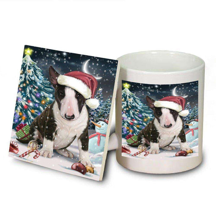 Have a Holly Jolly Bull Terrier Dog Christmas Mug and Coaster Set MUC0166