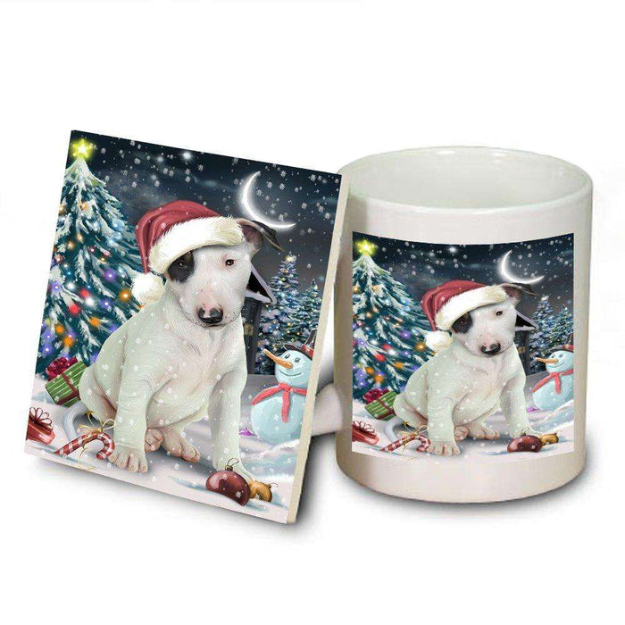 Have a Holly Jolly Bull Terrier Dog Christmas Mug and Coaster Set MUC0168
