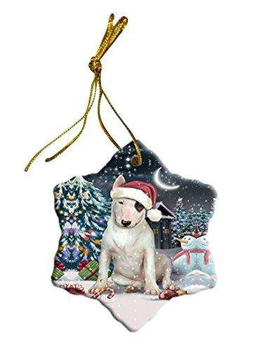 Have a Holly Jolly Bull Terrier Dog Christmas Star Ornament POR2465