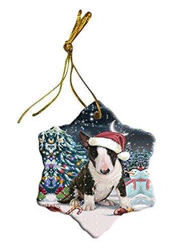 Have a Holly Jolly Bull Terrier Dog Christmas Star Ornament POR2466