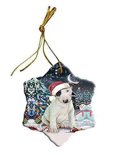 Have a Holly Jolly Bull Terrier Dog Christmas Star Ornament POR2468