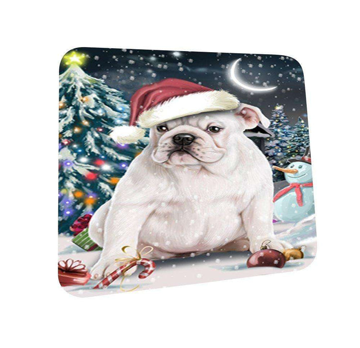 Have a Holly Jolly Bulldog Christmas Coasters CST636 (Set of 4)