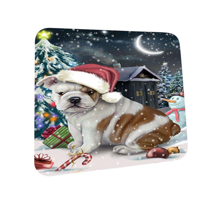 Have a Holly Jolly Bulldog Christmas Coasters CST637 (Set of 4)