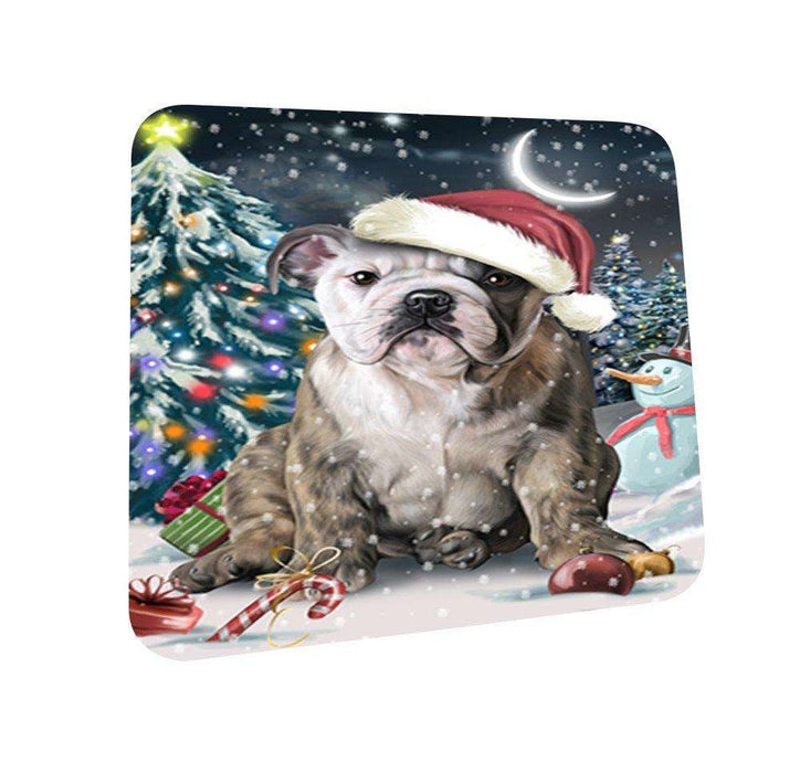 Have a Holly Jolly Bulldog Christmas Coasters CST638 (Set of 4)
