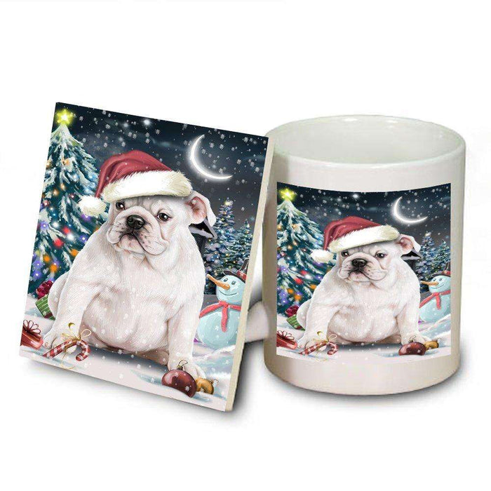 Have a Holly Jolly Bulldog Christmas Mug and Coaster Set MUC0093