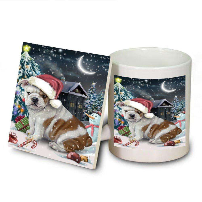 Have a Holly Jolly Bulldog Christmas Mug and Coaster Set MUC0094