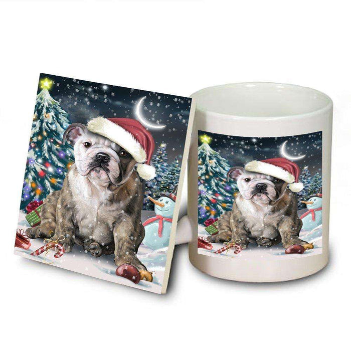 Have a Holly Jolly Bulldog Christmas Mug and Coaster Set MUC0095