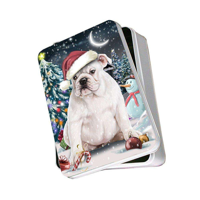 Have a Holly Jolly Bulldog Christmas Photo Storage Tin PTIN0093