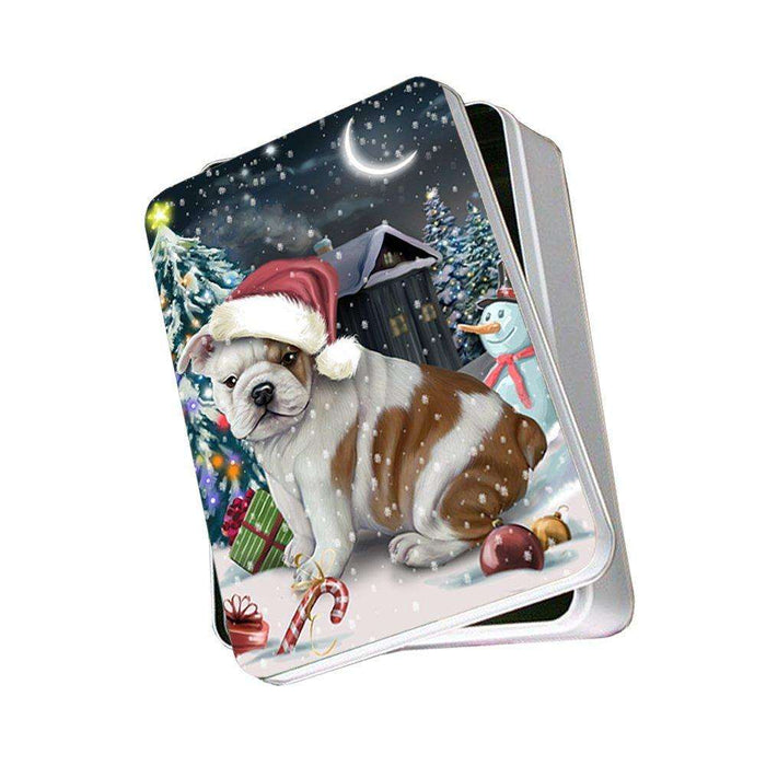 Have a Holly Jolly Bulldog Christmas Photo Storage Tin PTIN0094