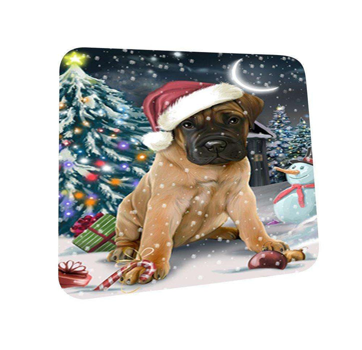 Have a Holly Jolly Bullmastiff Dog Christmas Coasters CST111 (Set of 4)