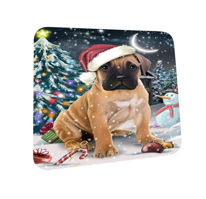 Have a Holly Jolly Bullmastiff Dog Christmas Coasters CST112 (Set of 4)