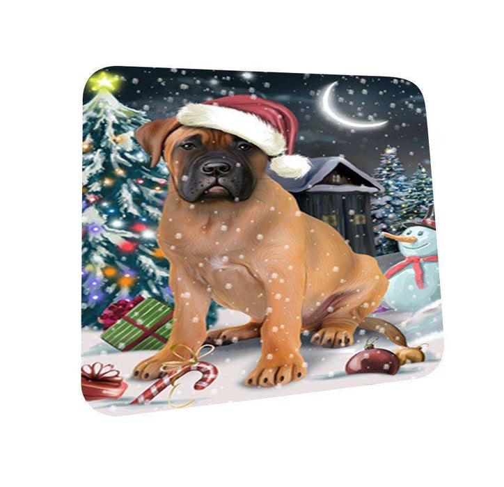 Have a Holly Jolly Bullmastiff Dog Christmas Coasters CST113 (Set of 4)