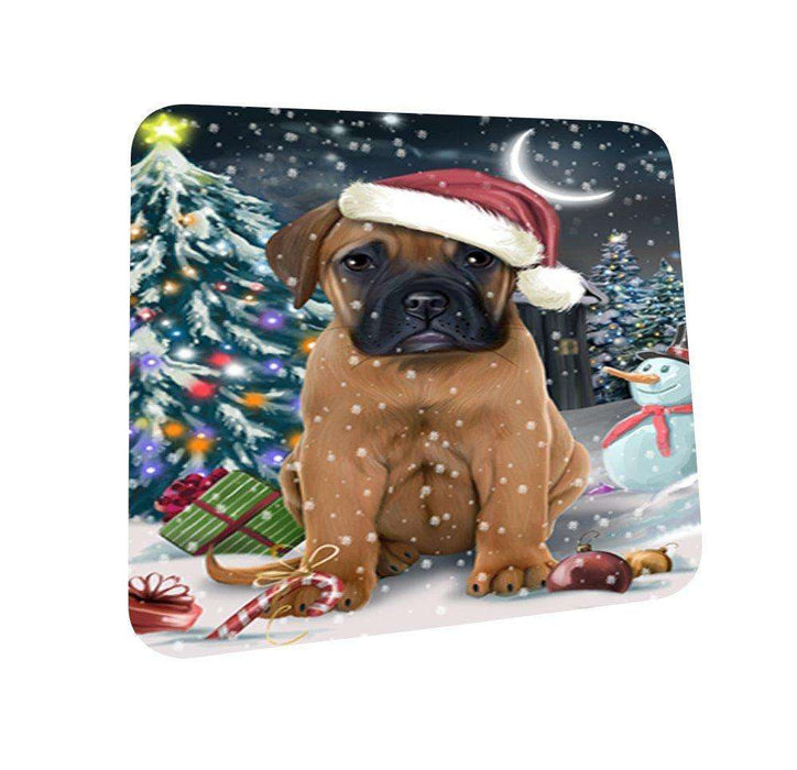Have a Holly Jolly Bullmastiff Dog Christmas Coasters CST114 (Set of 4)
