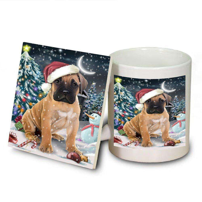 Have a Holly Jolly Bullmastiff Dog Christmas Mug and Coaster Set MUC0206