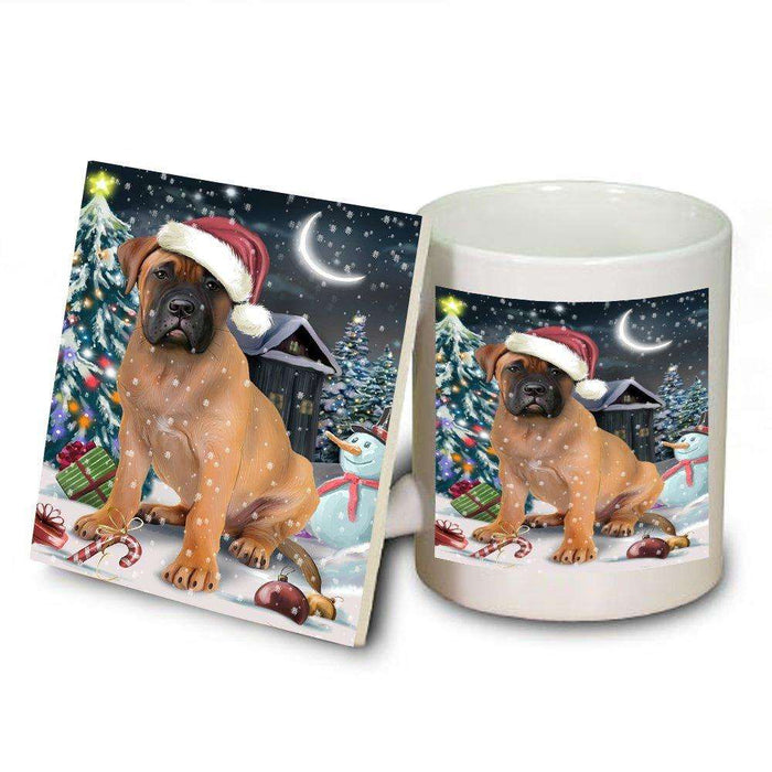 Have a Holly Jolly Bullmastiff Dog Christmas Mug and Coaster Set MUC0207