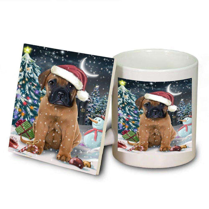 Have a Holly Jolly Bullmastiff Dog Christmas Mug and Coaster Set MUC0208