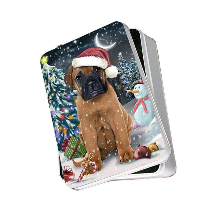 Have a Holly Jolly Bullmastiff Dog Christmas Photo Storage Tin PTIN0208