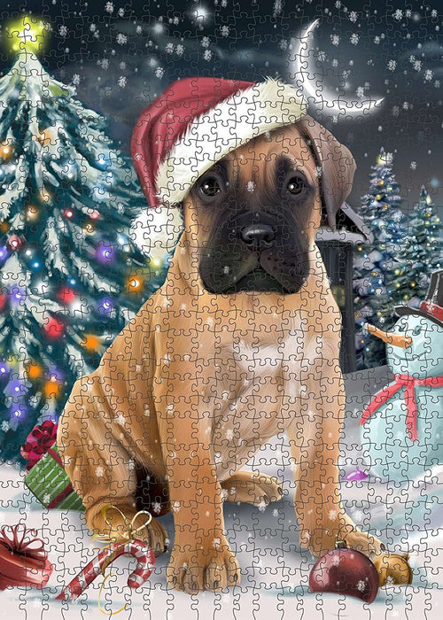Have a Holly Jolly Bullmastiff Dog Christmas Puzzle with Photo Tin PUZL117