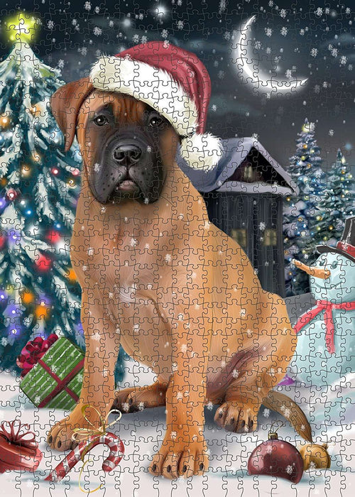 Have a Holly Jolly Bullmastiff Dog Christmas Puzzle with Photo Tin PUZL120